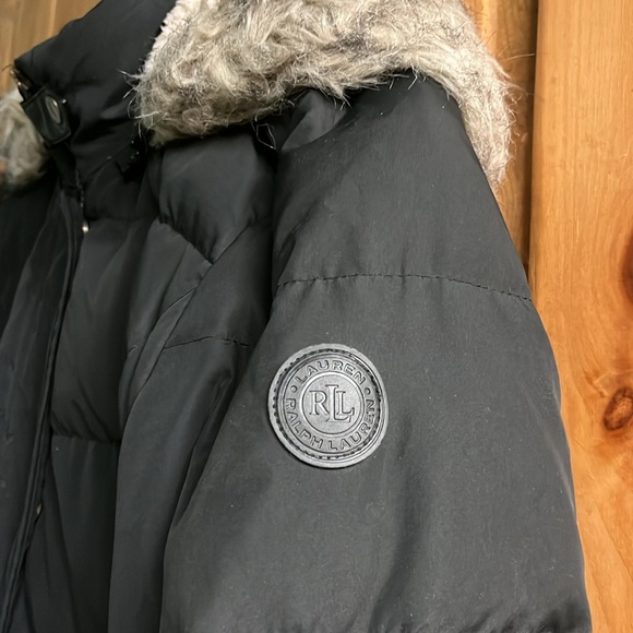 Long Puffer Jacket | Faux Sherpa, Removable Hood - Picture 2 of 7